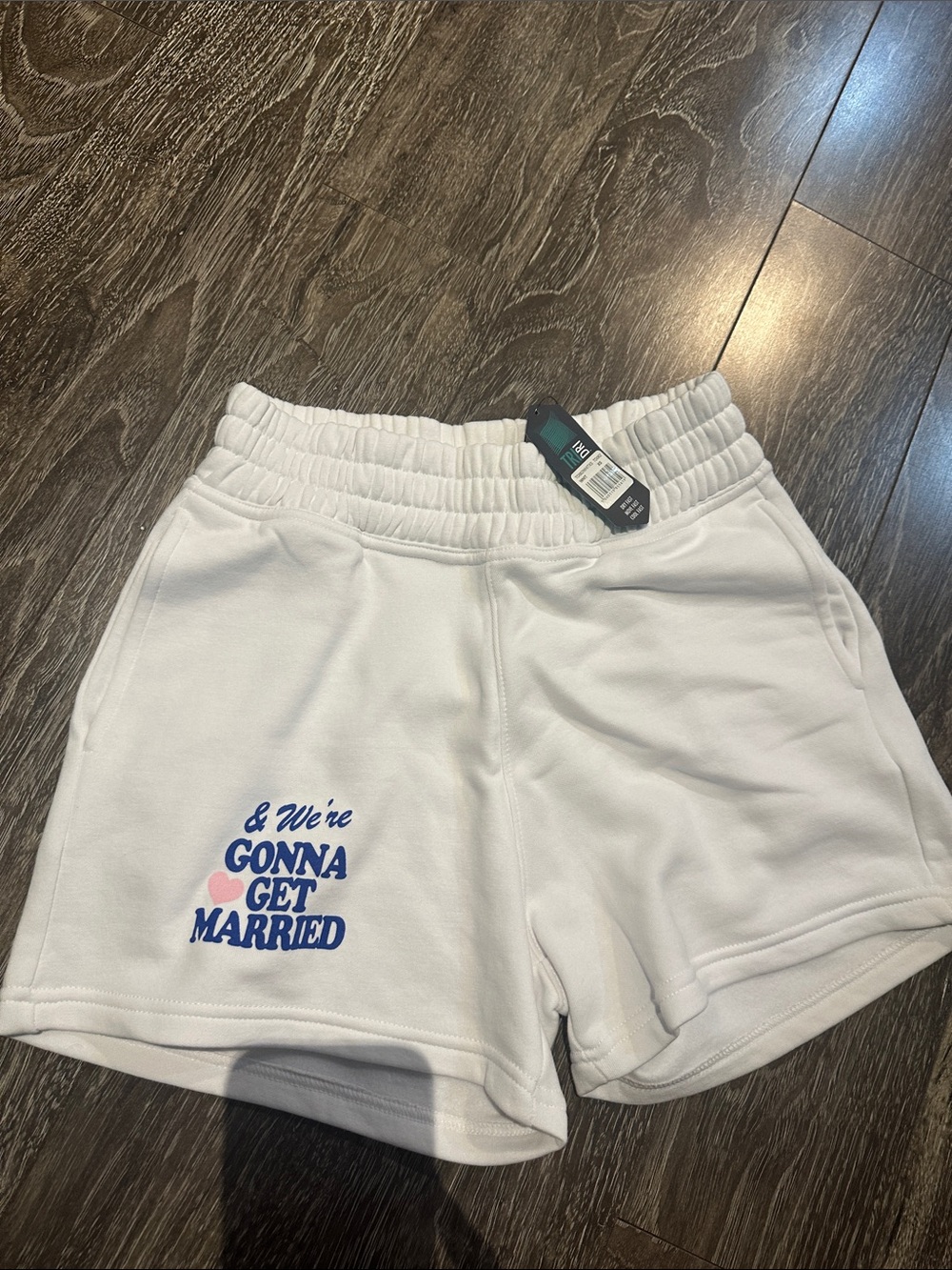 Riff Raff White 'Gonna Get Married' Women's Lounge Shorts